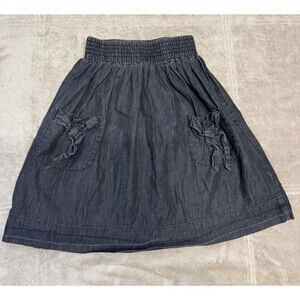 Principino‎ Boutique Girls Sz 7 Denim Tiered Skirt Girl's Chambray Knee-length